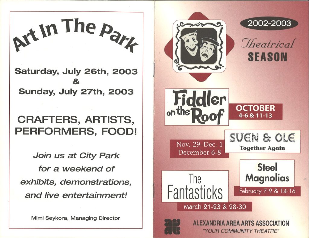 2002-2003 Season Program